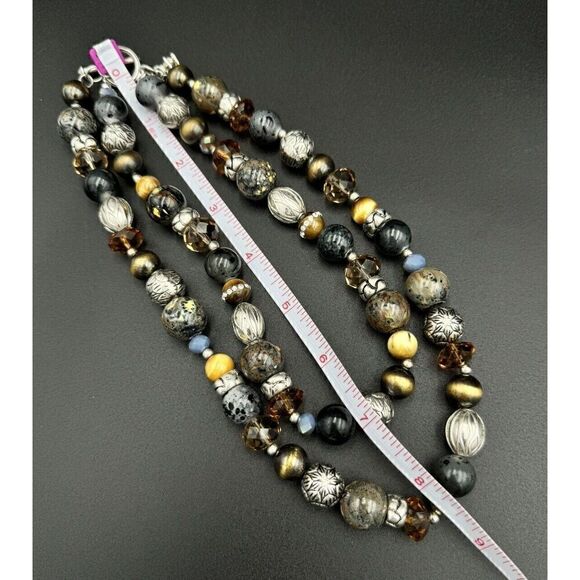 Premier Designs‎ Top Notch Layered Convertible Multicolor Beaded Chain Necklace - Picture 7 of 15